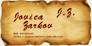 Jovica Žarkov vizit kartica